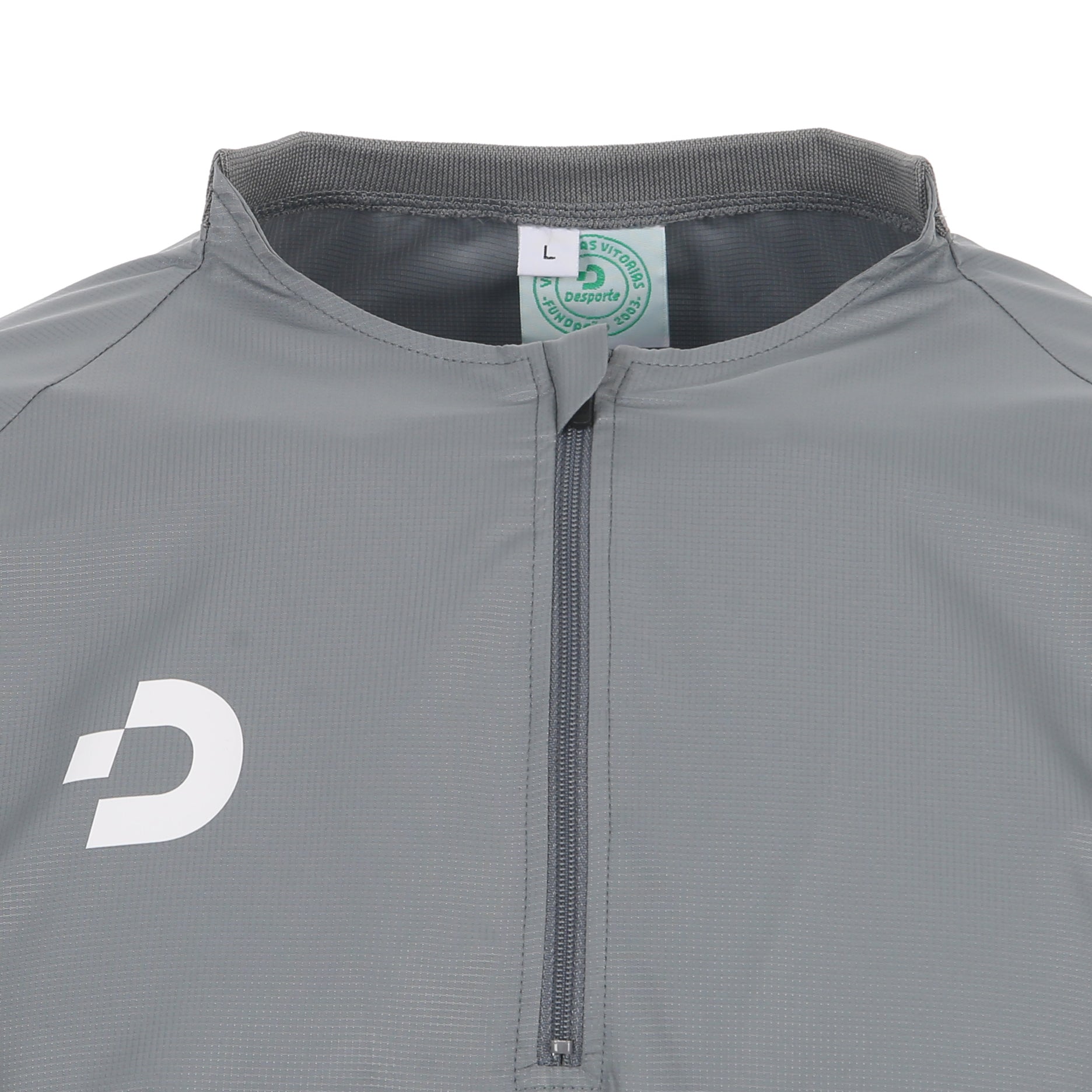 Desporte gray quarter-zip windbreaker DSP-PJ29SL zipper