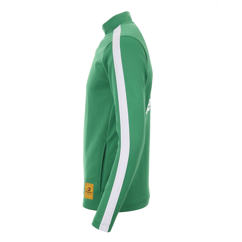 Desporte half zip training jacket green white side view