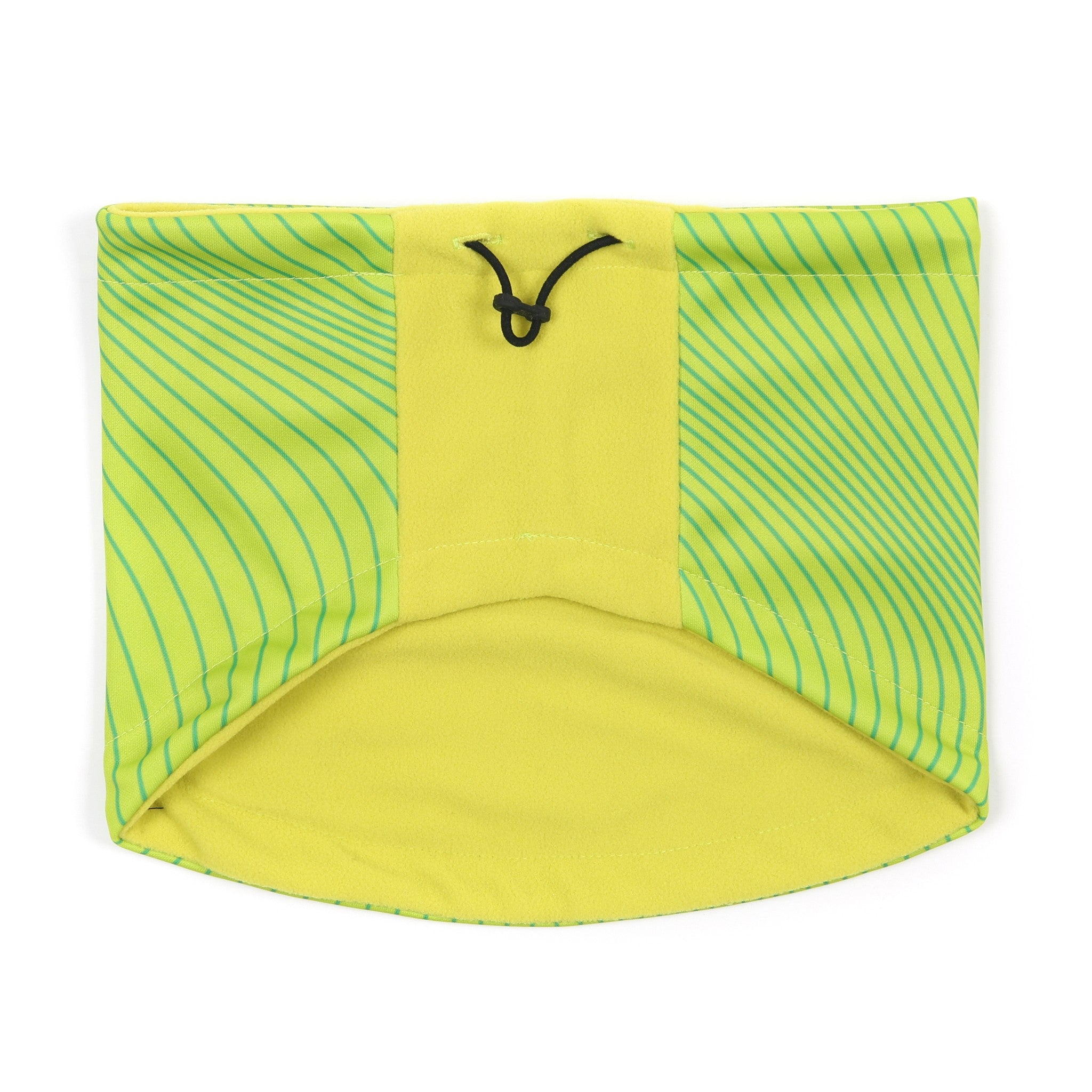 Desporte lime color fleece neckwarmer DSP-NW12 back view