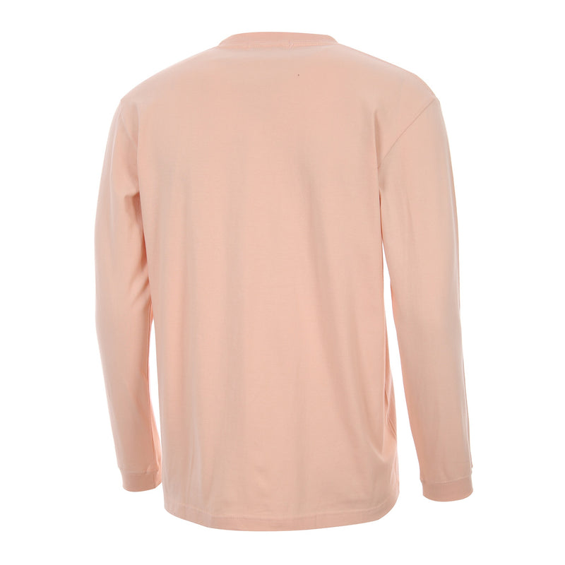 Desporte pink long sleeve cotton t-shirt DSP-T50L back view