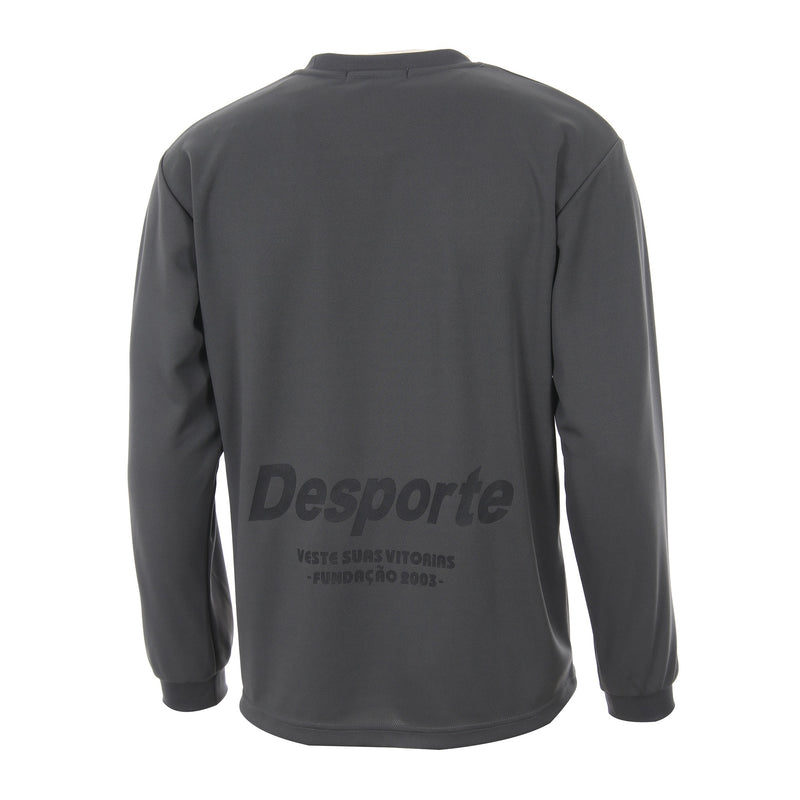 Desporte long sleeve dry shirt DSP-T51L-Dark Gray back view
