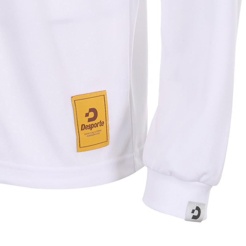 Desporte long sleeve dry shirt DSP-T51L-White front logo tag