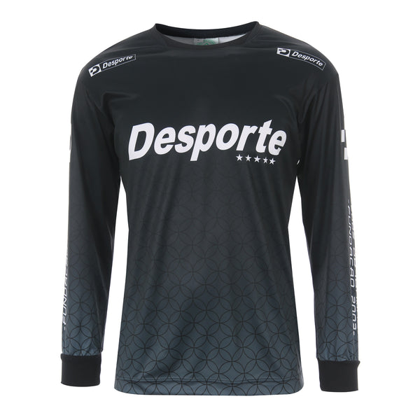 Desporte black quick-dry long sleeve practice shirt DSP-BPS-33L for futsal and soccer
