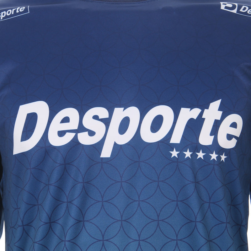 Desporte navy lime quick-dry long sleeve practice shirt DSP-BPS-33L for futsal and soccer chest logo