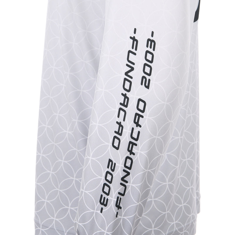 Desporte white quick-dry long sleeve practice shirt DSP-BPS-33L for futsal and soccer sleeve logo