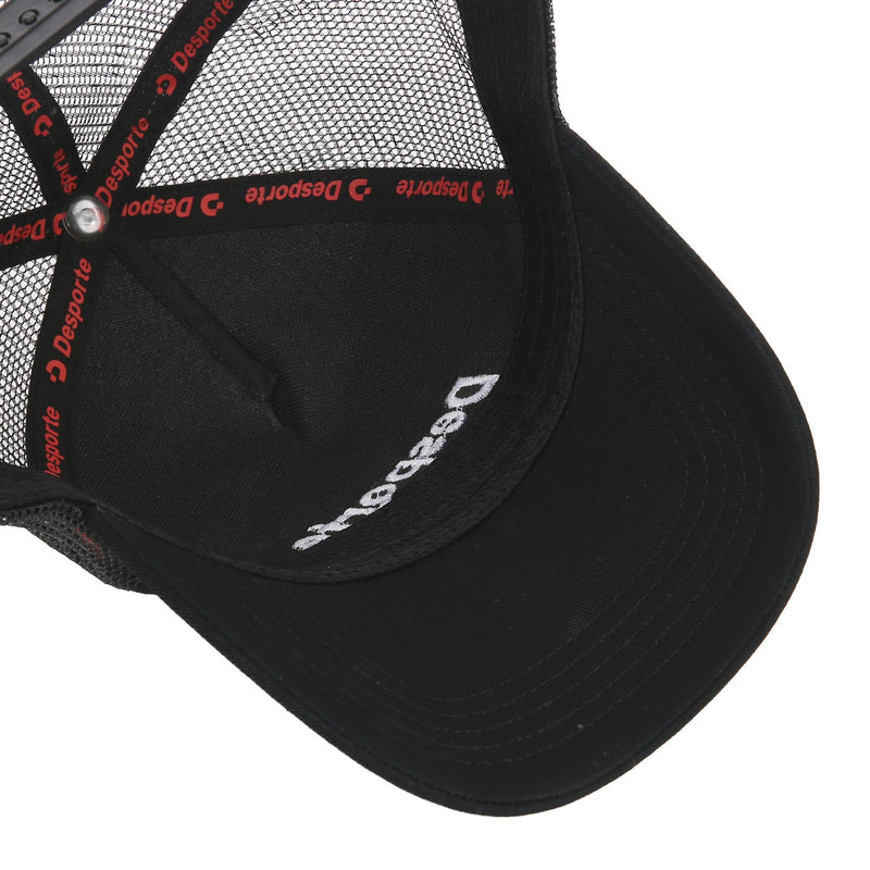 Kids' Desporte black mesh snapback hat DSP-PC04 inside view