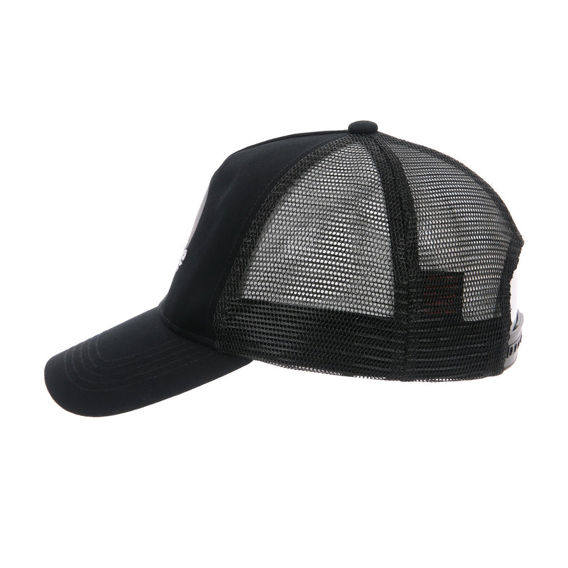 Desporte black mesh snapback hat DSP-PC04 side view