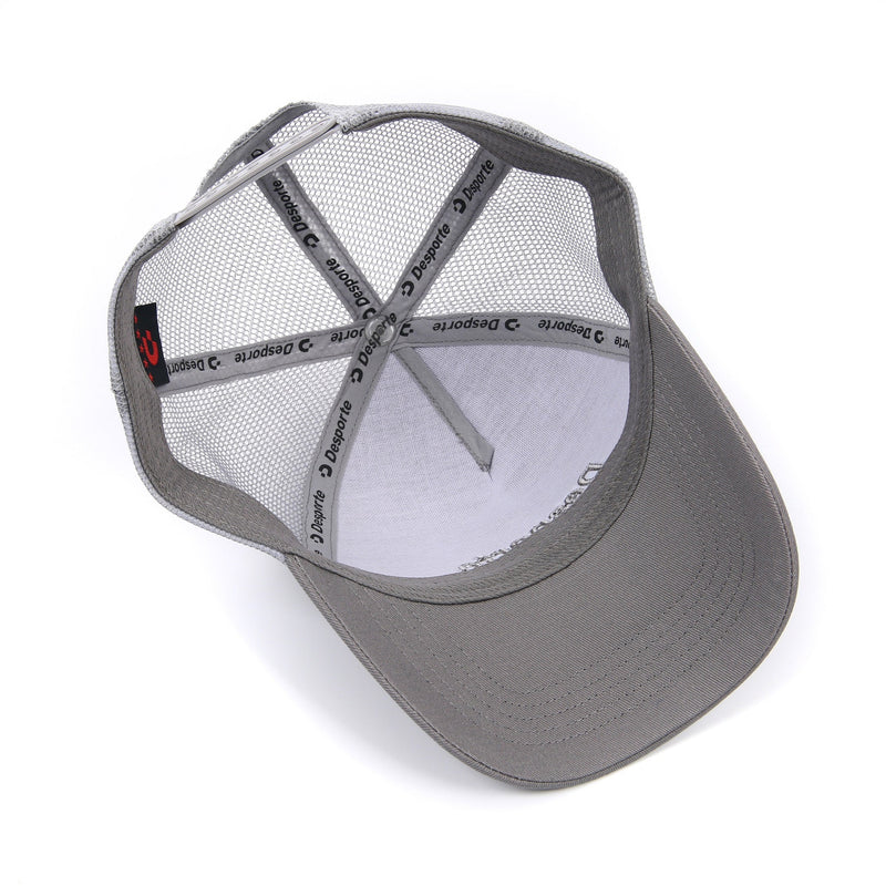 Kids' Desporte gray mesh snapback hat DSP-PC04 inside view
