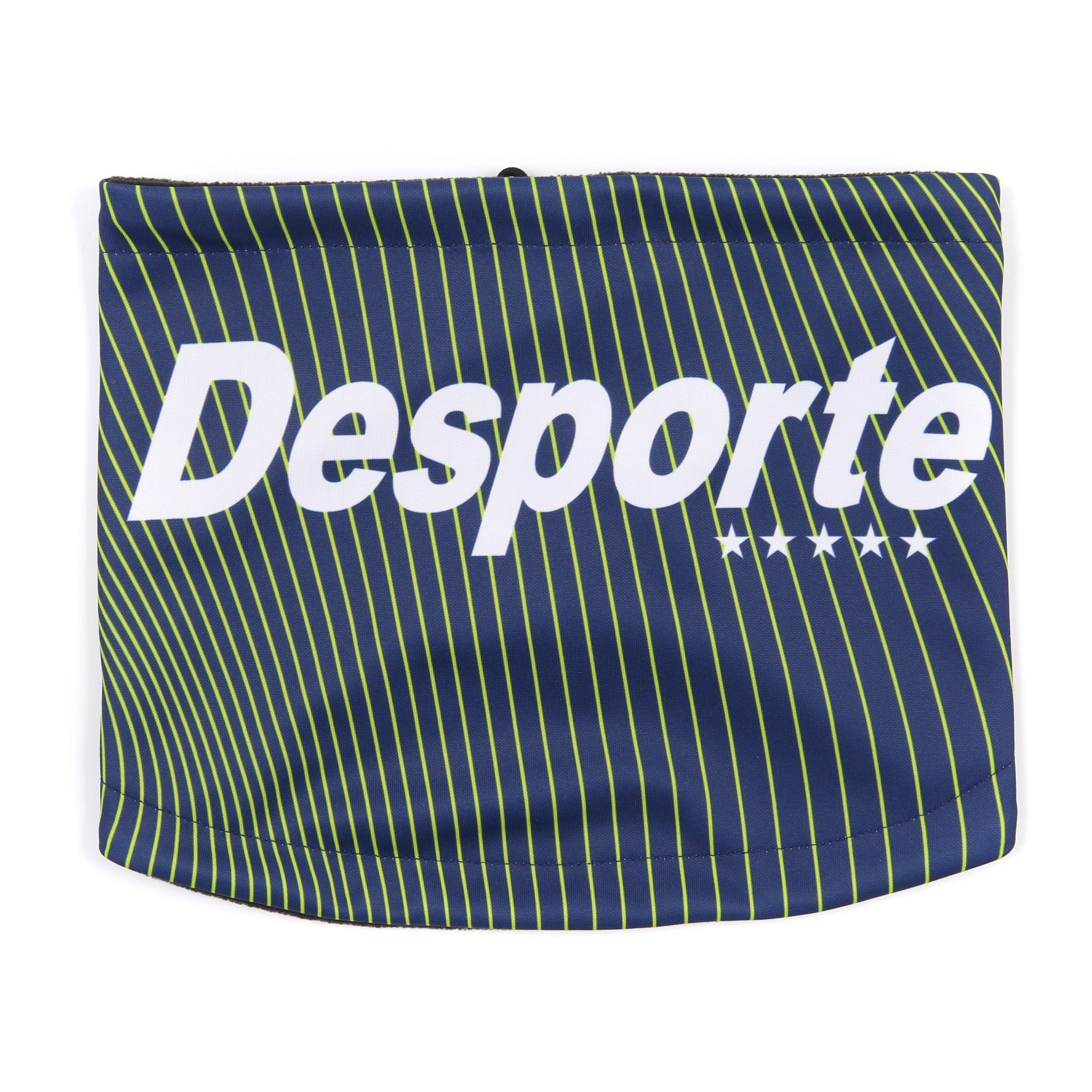 Desporte navy fleece neckwarmer DSP-NW12 with lime stripes