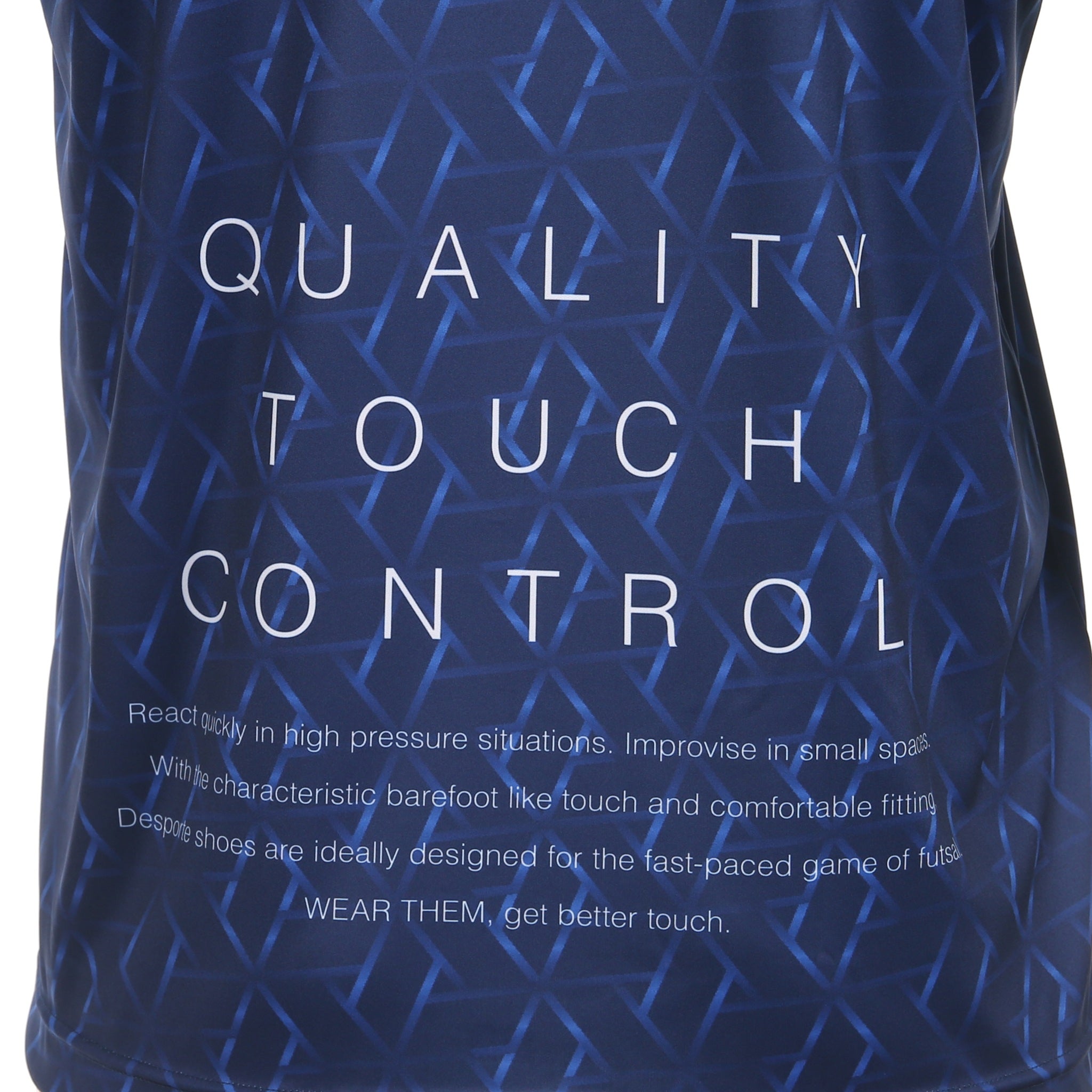 Desporte navy long sleeve futsal practice shirt DSP-BPS-39L brand slogan