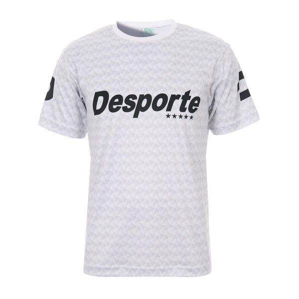 Desporte quick dry practice shirt DSP-BPS-25-AW-White-Gray for futsal and soccer