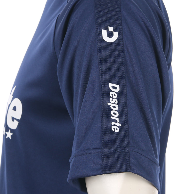 Desporte navy practice shirt DSP-BPS-31 sleeve track tape logos