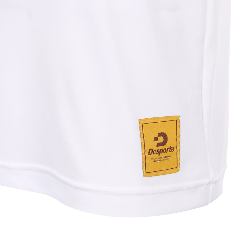 Desporte white practice shirt DSP-BPS-31 front logo tag