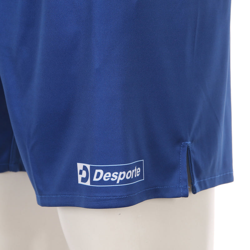 Desporte quick dry practice shorts DSP-BPSP-25-AW-Blue for futsal and soccer front logo on the left