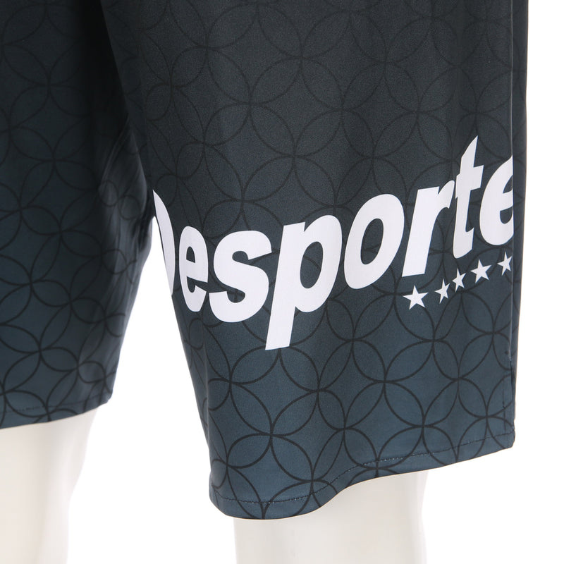 Desporte black heat sublimation design practice shorts DSP-BPSP-32 right back logo