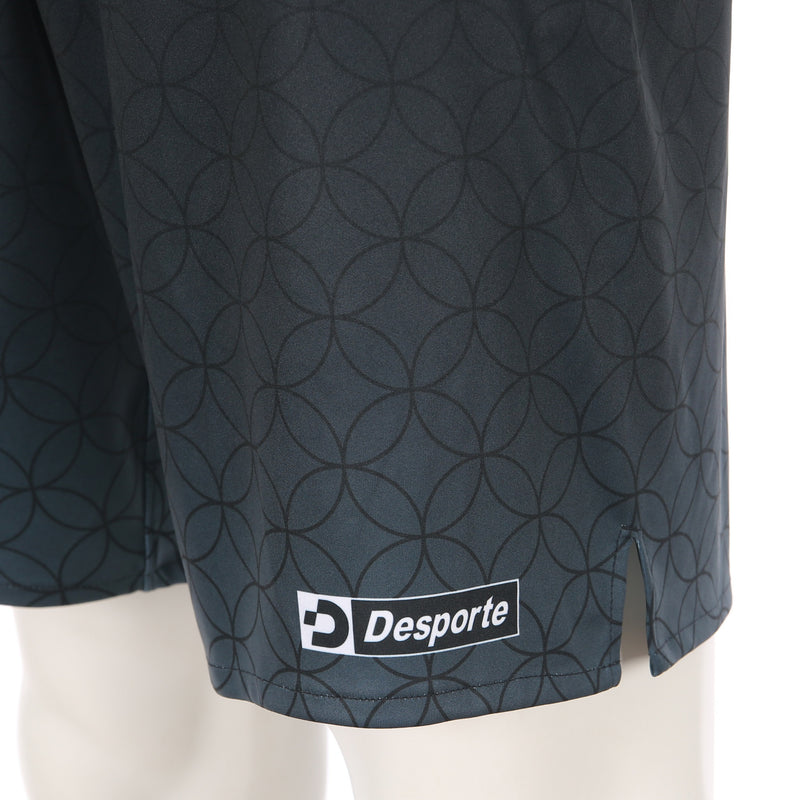 Desporte black heat sublimation design practice shorts DSP-BPSP-32 left front logo