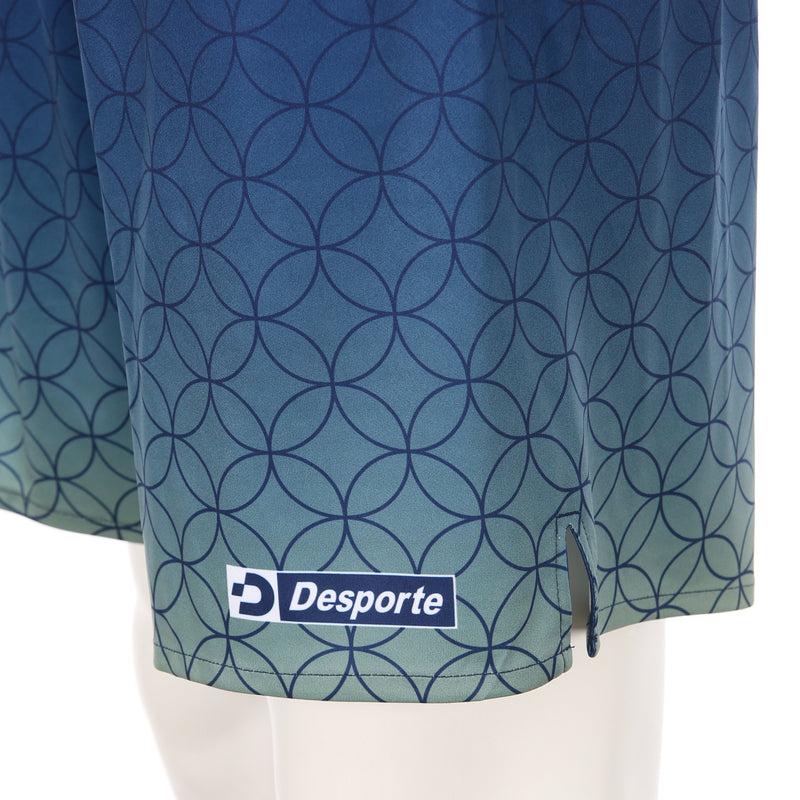 Desporte navy heat sublimation design practice shorts DSP-BPSP-32 left front logo