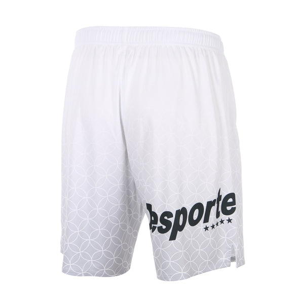 Desporte white heat sublimation design practice shorts DSP-BPSP-32 back view