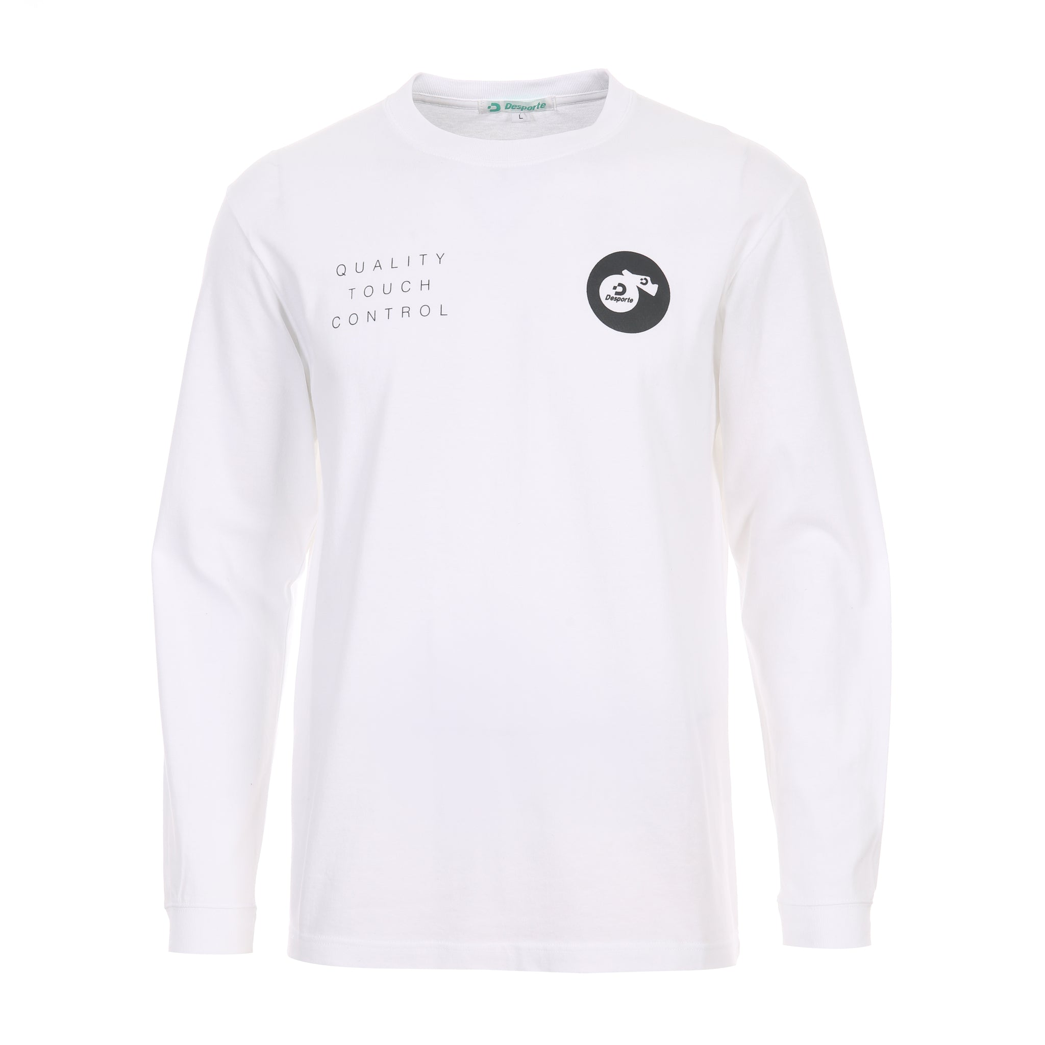 Desporte white long sleeve cotton t-shirt DSP-T55L