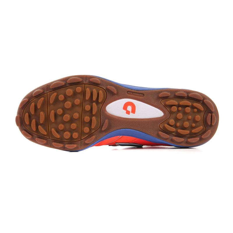 Desporte Campinas JTF PRO1 coral red turf soccer shoe dual density multi studs outsole