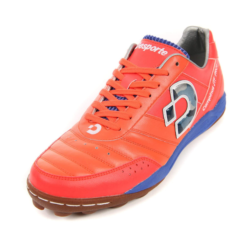 Desporte Campinas JTF PRO1 coral red k-leather turf soccer shoe