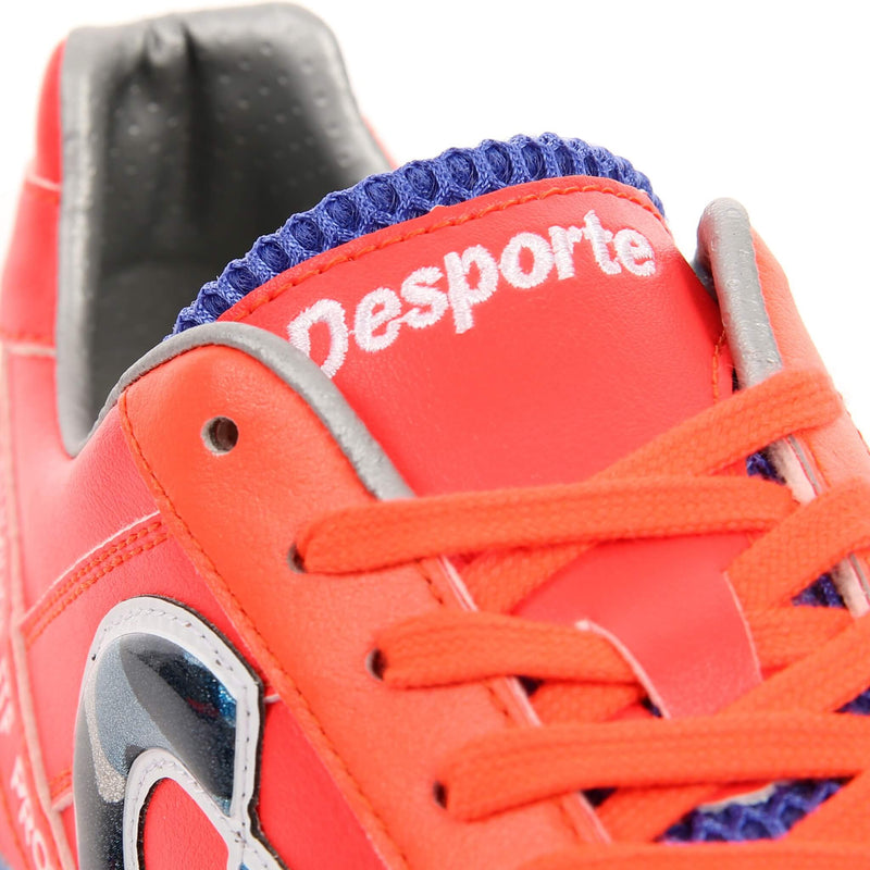Desporte Campinas JTF PRO1 coral red turf soccer shoe padded shoe tongue