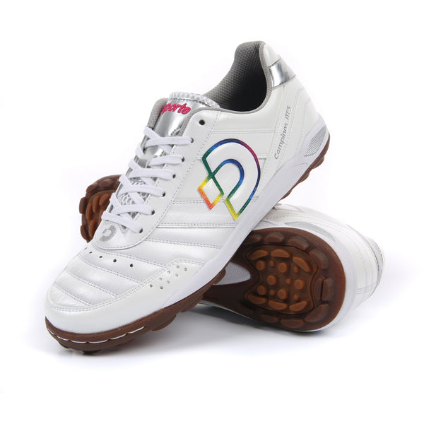 Desporte Campinas JTF5 DS-1440 white/rainbow turf soccer shoes