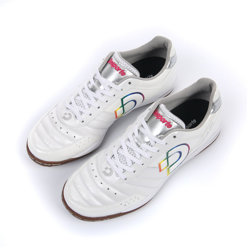 Desporte Campinas JTF5 DS-1440 white/rainbow turf soccer shoes