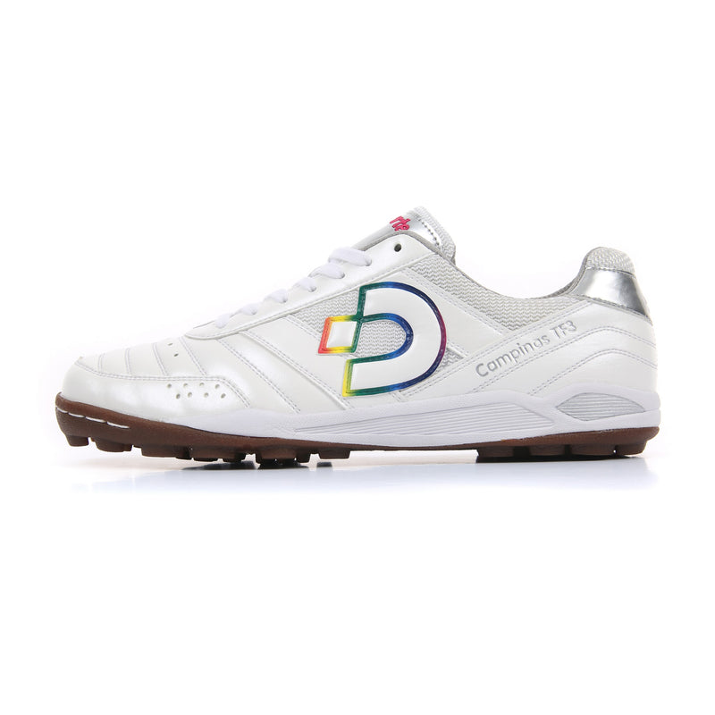 Desporte Campinas TF3 DS-1441 white rainbow turf soccer shoe