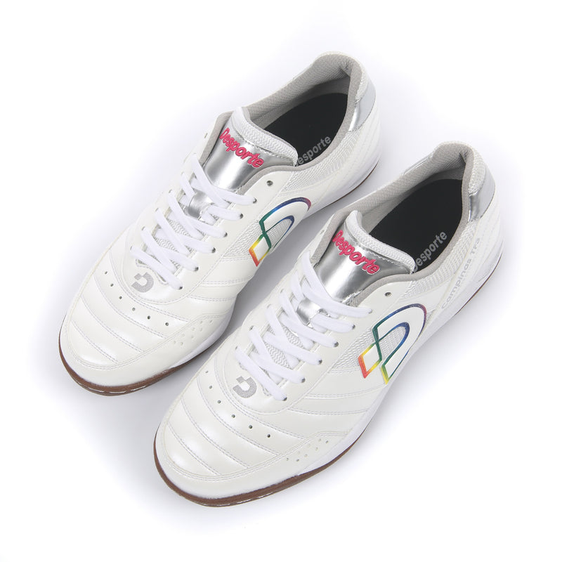 Desporte Campinas TF3 DS-1441 white rainbow turf soccer shoes
