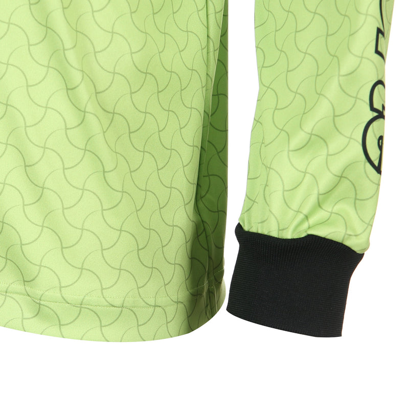 Desporte long sleeve practice shirt BPS-26L lime elastic sleeve cuffs