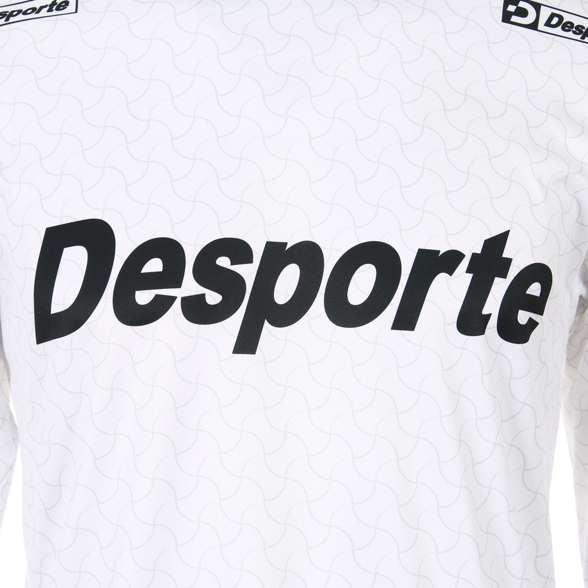 デスポルテ 長袖プラクティスシャツ BPS-26L ホワイト 胸ロゴ