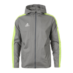 Desporte gray hooded full zip windbreaker
