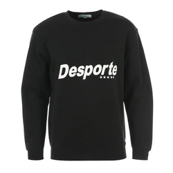 DesporteDSP-SWE-01ブラックコットンスウェットシャツ