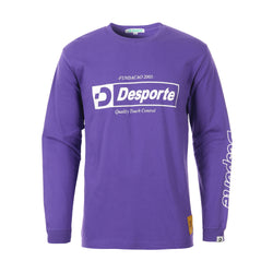 Desporte purple long sleeve cotton t-shirt