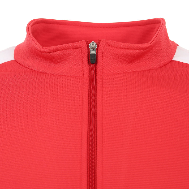 Desporte Half Zip Training Jacket red white front zipper