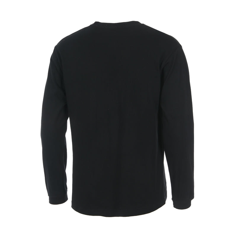 Desporte Long Sleeve 100% Cotton T-Shirt, DSP-T43L, Black, Back View