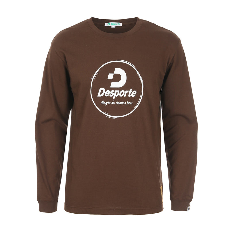 Desporte Long Sleeve 100% Cotton T-Shirt, DSP-T43L, Brown