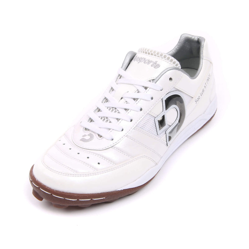 Desporte Sao Luis KT PRO1 white turf soccer shoe genuine leather upper