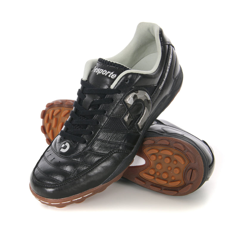 Desporte Sao Luis KT PRO2 black gray camouflage turf soccer shoes