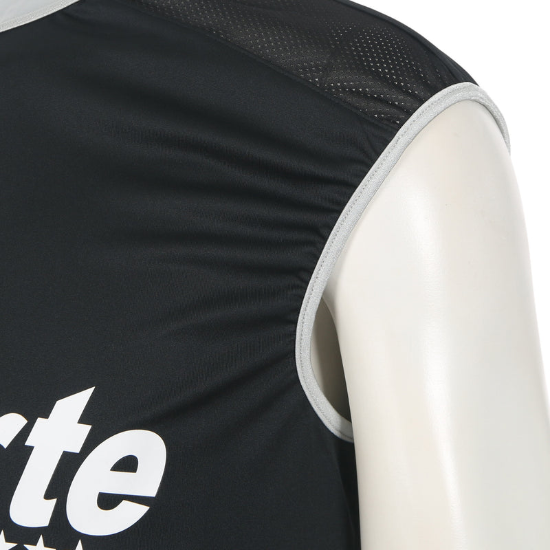 Desporte black sleeveless practice shirt mesh shoulder panels