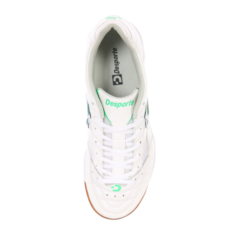 Desporte Tessa Light ID PRO2 DS-1932 white green-camouflage futsal shoe synthetic suede leather insole