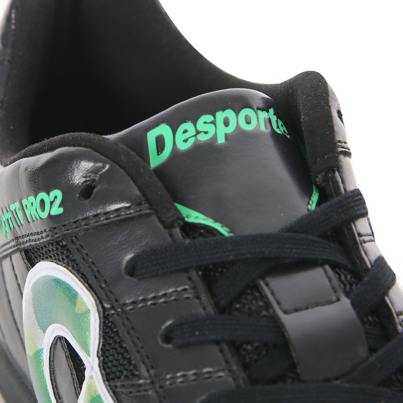 Desporte Tessa Light TF PRO2 DS-1942 black green-camo turf soccer shoe tongue