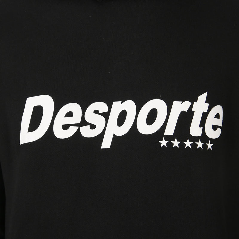 Desporte DSP-SWE-02 black cotton hoodie chest logo