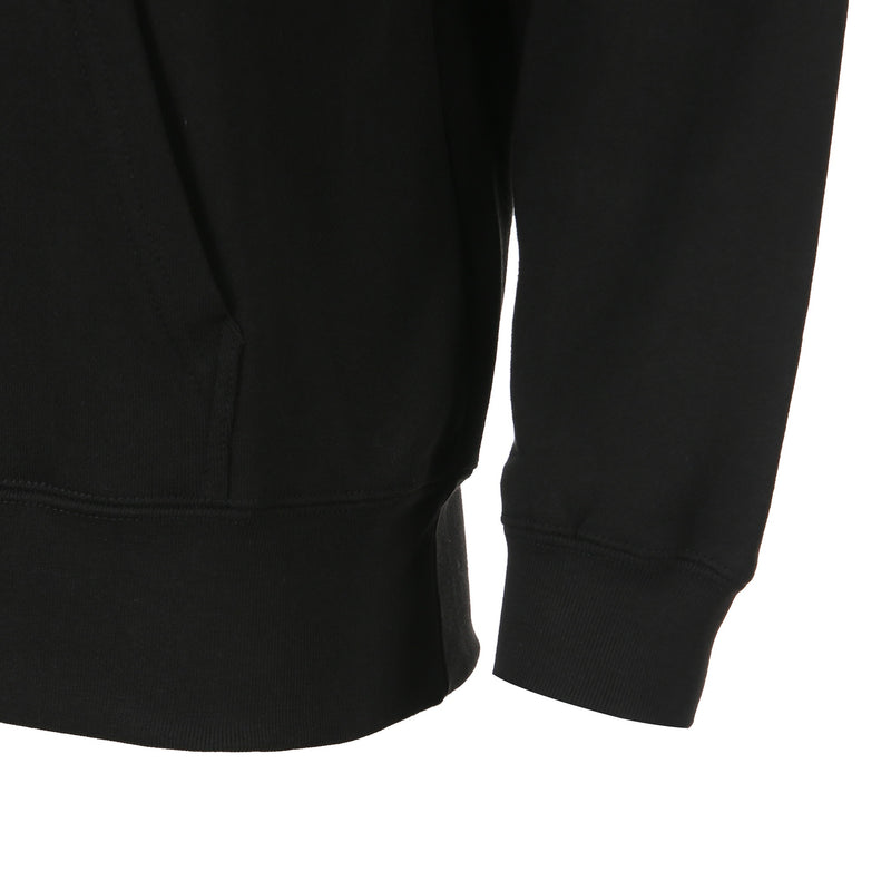 Desporte DSP-SWE-02 black cotton hoodie ribbed cuffs