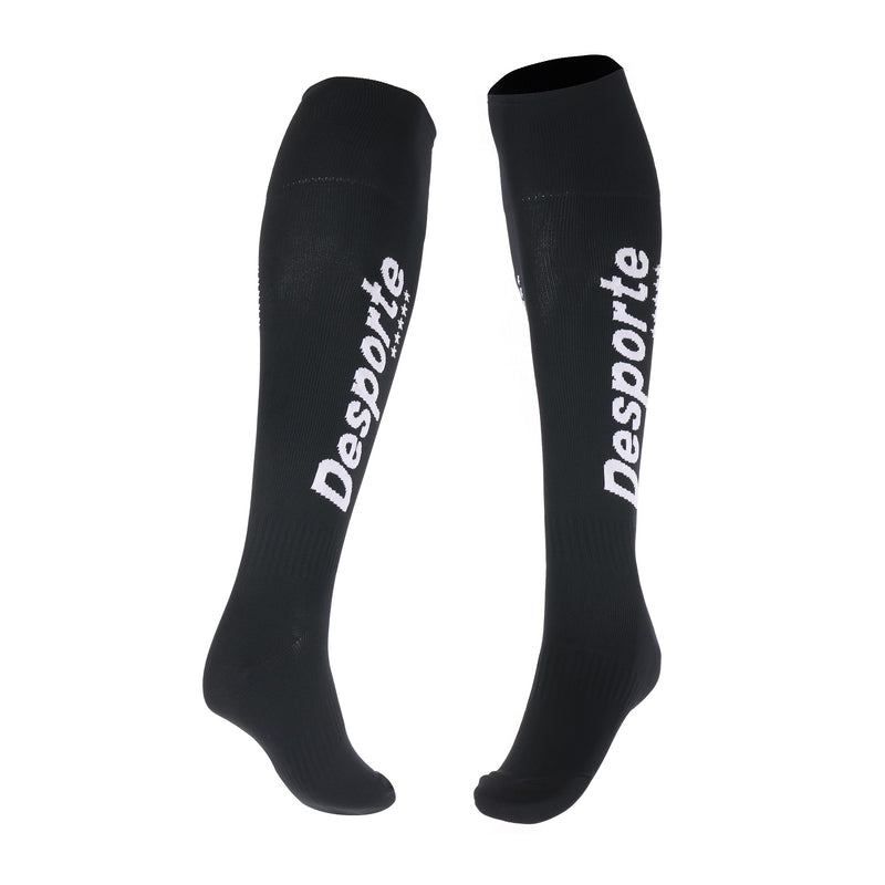 Black Desporte over-the-calf football socks