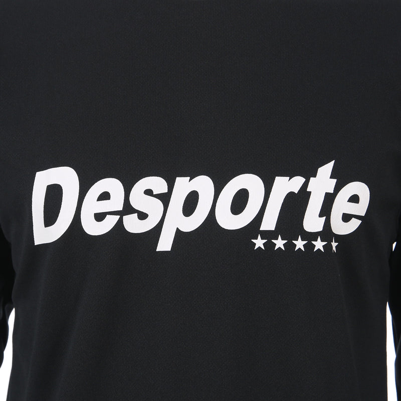 Desporte black long sleeve dry shirt DSP-T48L white chest logo