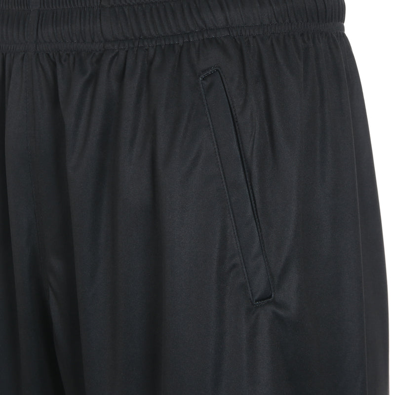 Desporte black football practice shorts with a side pocket