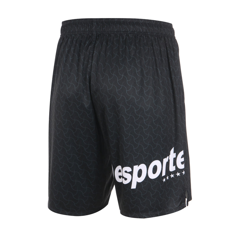 Desporte black football practice shorts back view