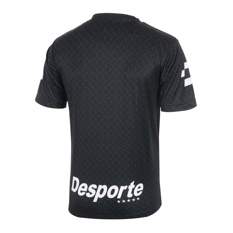 Desporte black quick dry football jersey back view